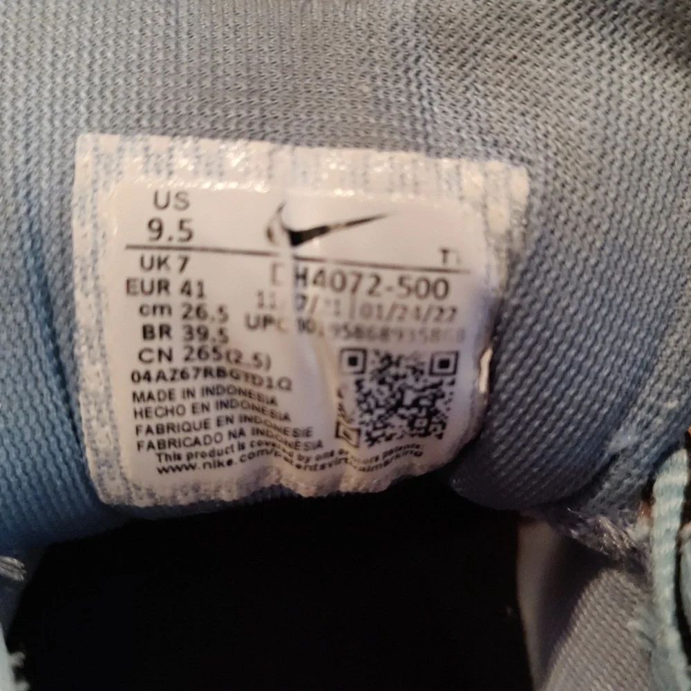 Nike Air Zoom Pegasus 39 tie dye effect gray purple orange and blue size 9.5 - Picture 10 of 11